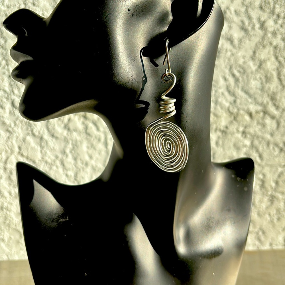 Wire Wrapped African style earrings